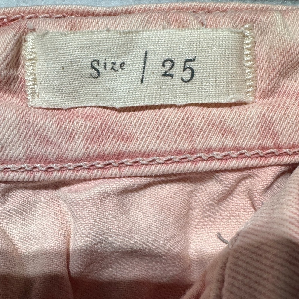 Pilcro and the Letterpress By Anthropologie Womens Jeans Size 25 Pink 5 Pockets - Picture 7 of 8